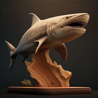 3D модель Carcharodon hubbelli (STL)